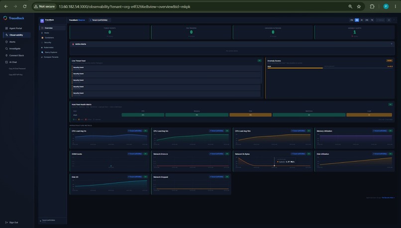 TraceBack – screenshot 1