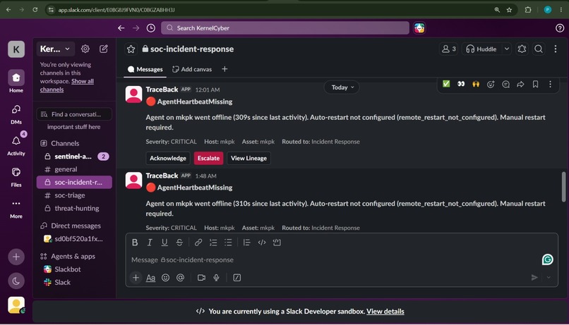 TraceBack – screenshot 3