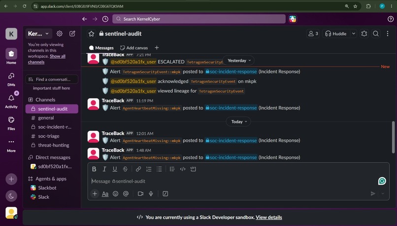 TraceBack – screenshot 4