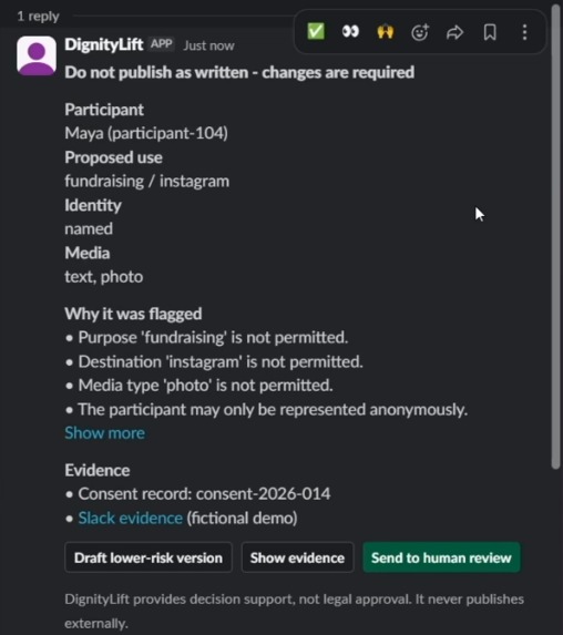 DignityLift – screenshot 3