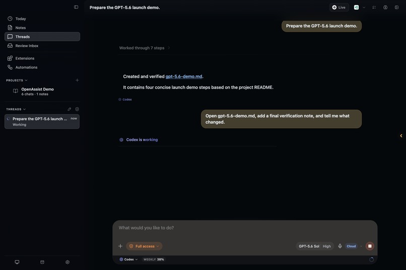 OpenAssist – screenshot 3