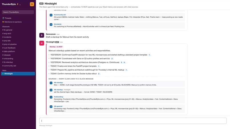 Hindsight - org memory for Slack – screenshot 9