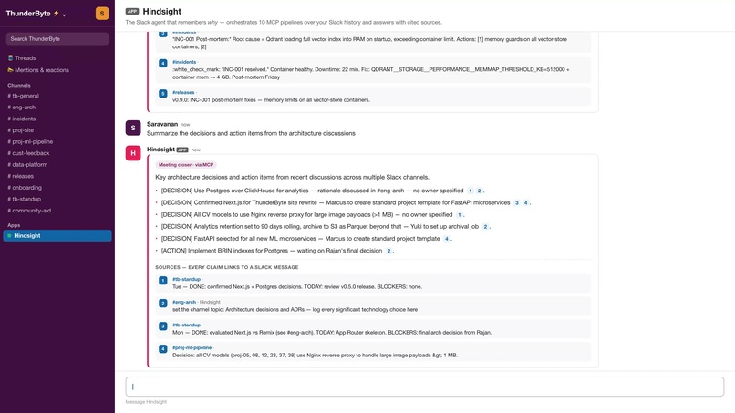 Hindsight - org memory for Slack – screenshot 7