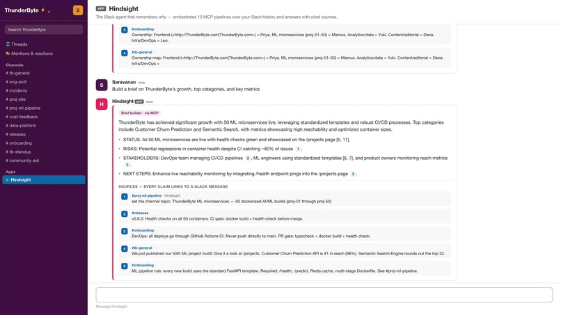 Hindsight - org memory for Slack – screenshot 10