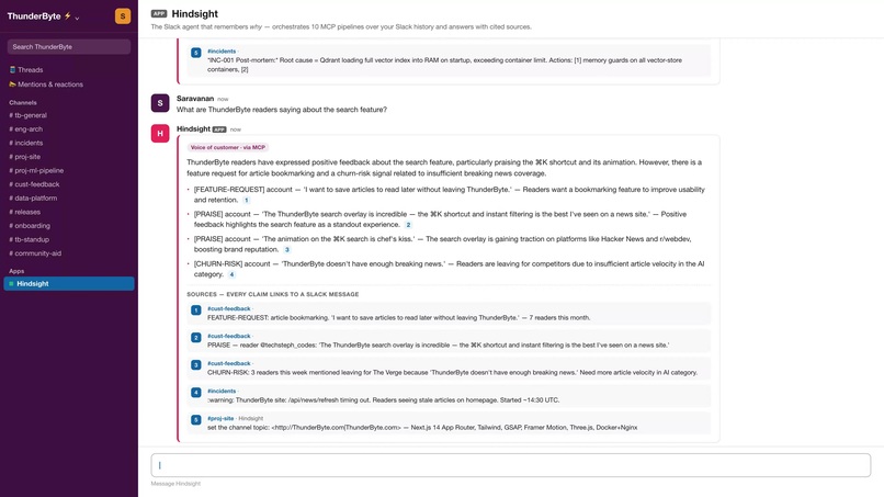 Hindsight - org memory for Slack – screenshot 4
