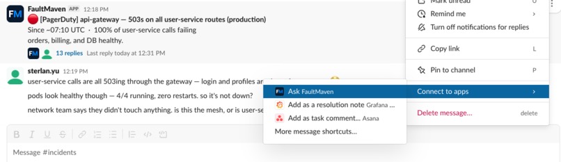 FaultMaven for Slack – screenshot 2