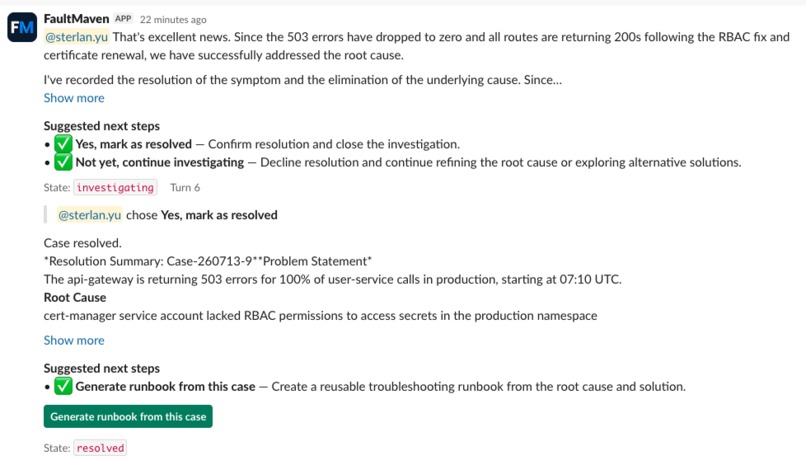 FaultMaven for Slack – screenshot 4