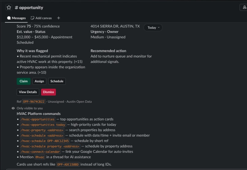 SlackVAC – screenshot 1