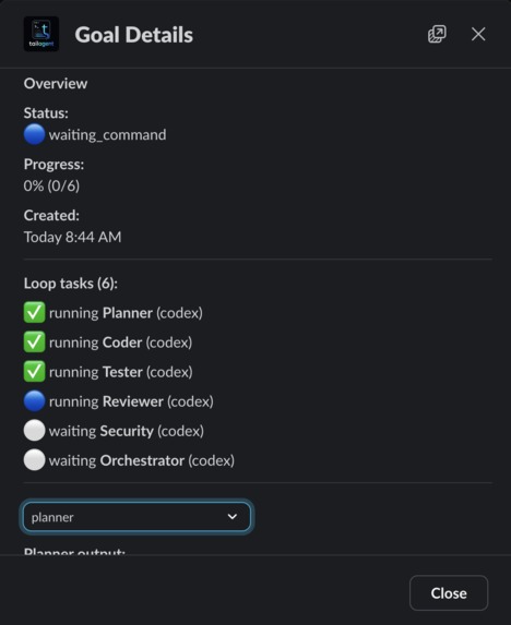 tailagent-slack – screenshot 1