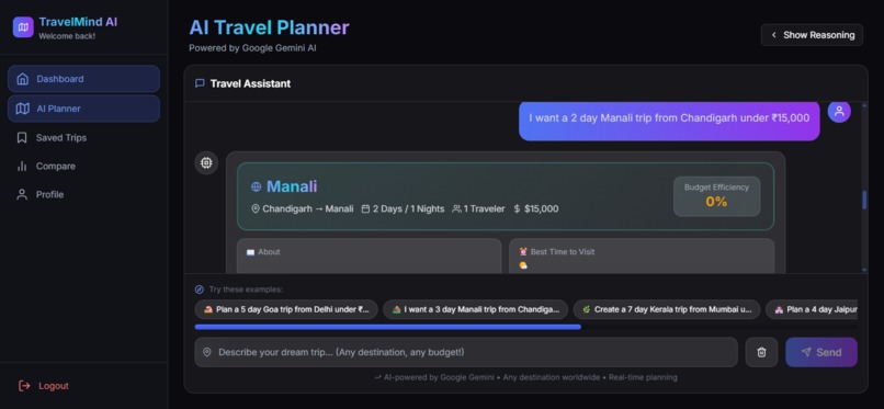 TravelMindAiAgent – screenshot 2