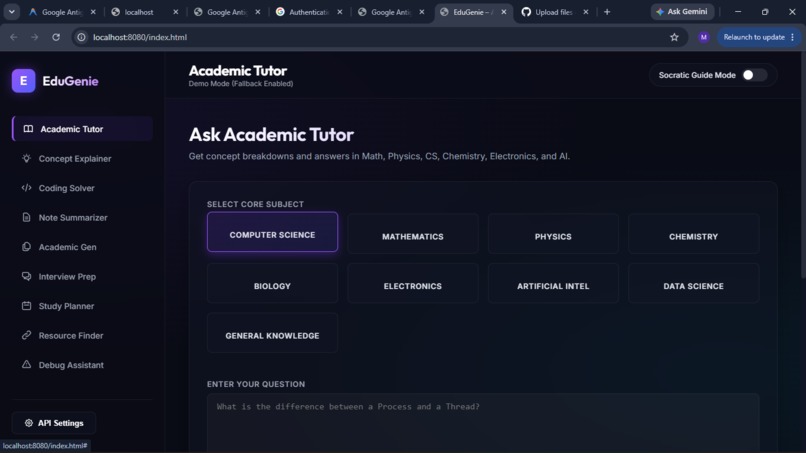 EduGenie AI Learning Companion – screenshot 1