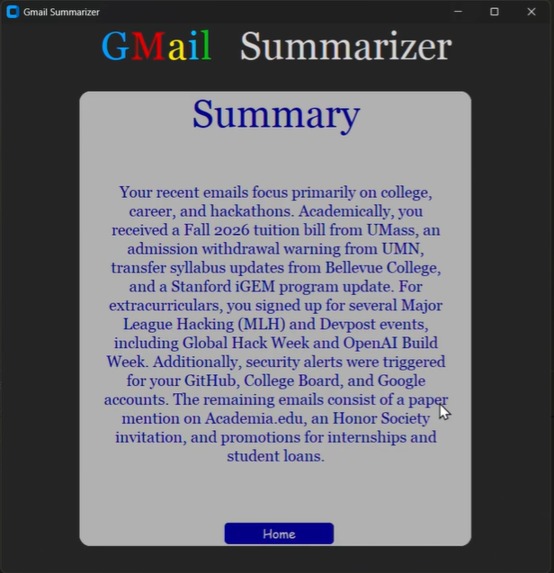 Gmail Summarizer – screenshot 2