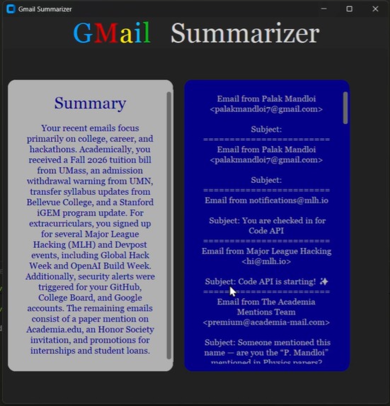 Gmail Summarizer – screenshot 3