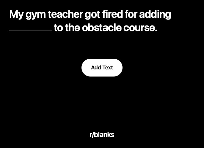 blanks – screenshot 1