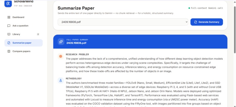 ScholarMind: RAG Assistant for Research Papers – screenshot 5