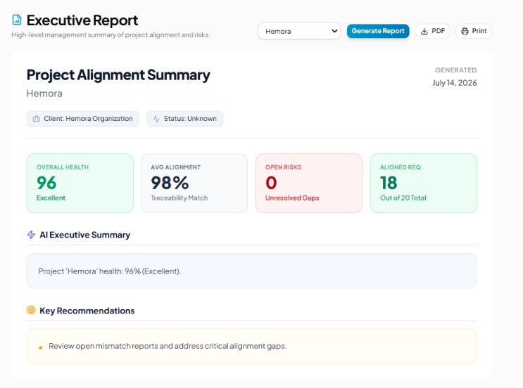 ReqSync AI: Requirement-to-Implementation Alignment Platform – screenshot 13