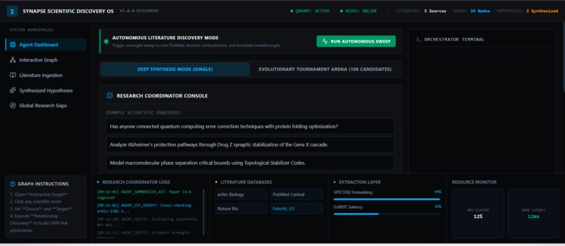 Scientific Discovery Operating System (SDOS) – screenshot 1