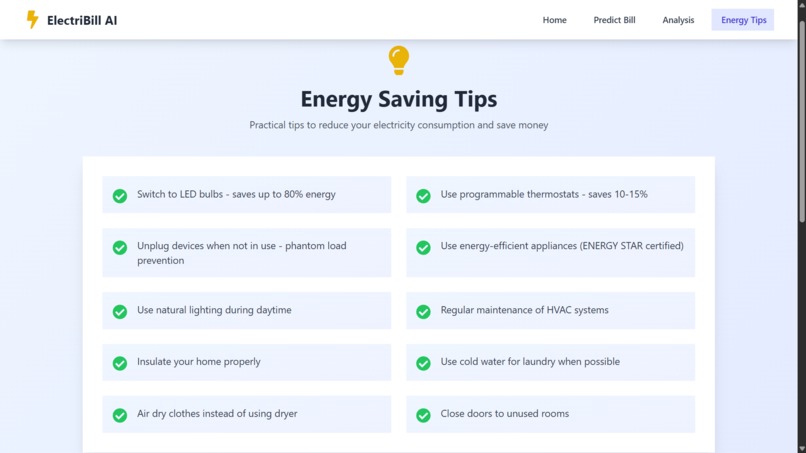 ELECTRICITY BILL CALCULATOR – screenshot 5