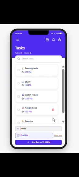 AI-Assisted To-Do List App UI – screenshot 4