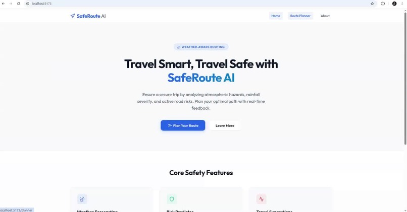 SafeRoute AI – screenshot 1
