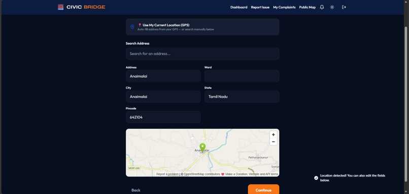 Civic Bridge (Public Issue Reporting System) – screenshot 5