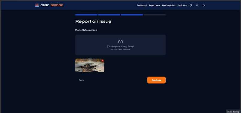 Civic Bridge (Public Issue Reporting System) – screenshot 6