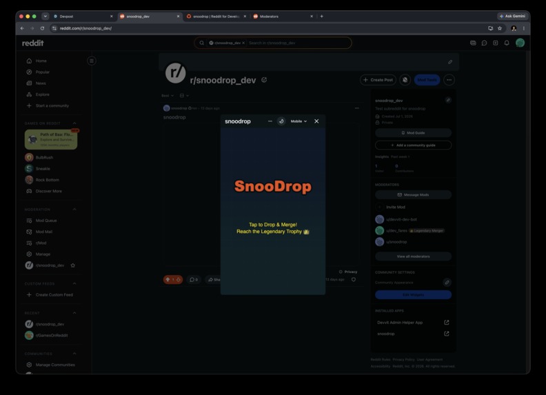 SnooDrop: Subreddit Merge War – screenshot 5