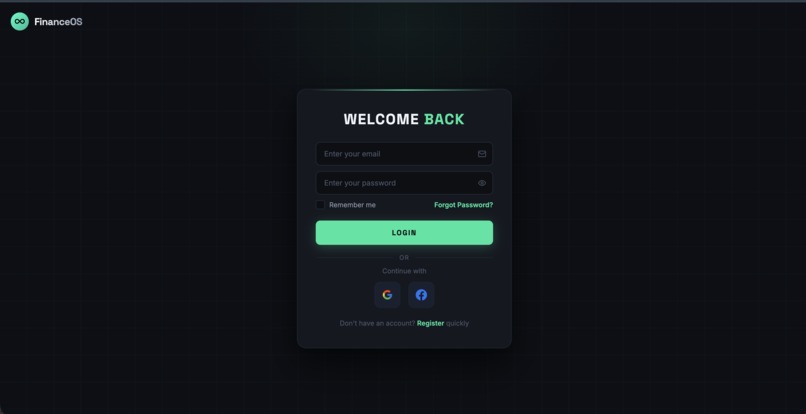 FinanceOS – screenshot 1