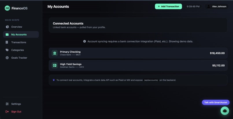 FinanceOS – screenshot 3