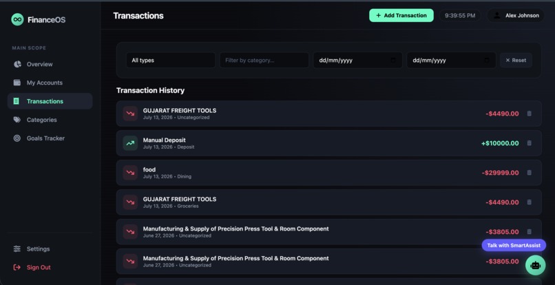 FinanceOS – screenshot 4