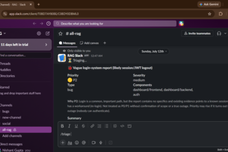 AI Bug Triage — a Slack Agent