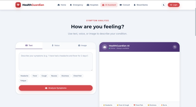 HealthGuardian – AI-Powered Emergency Healthcare Platform – screenshot 5