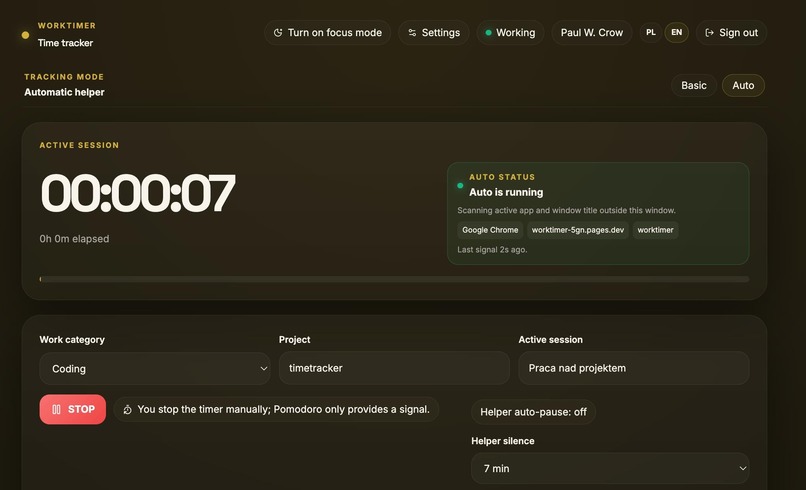 Worktimer - Know Where Your Work Time Goes – screenshot 2