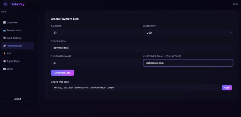 HafirPay – screenshot 1