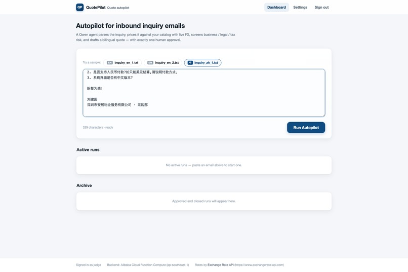QuotePilot – screenshot 3