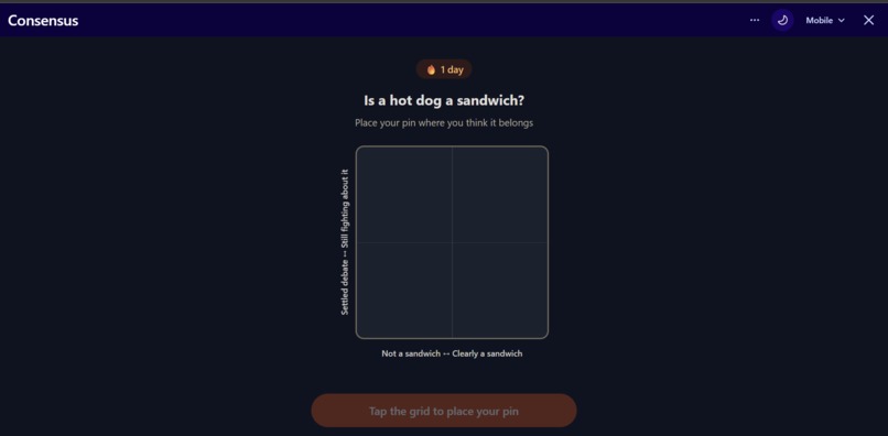 Consensus – screenshot 2