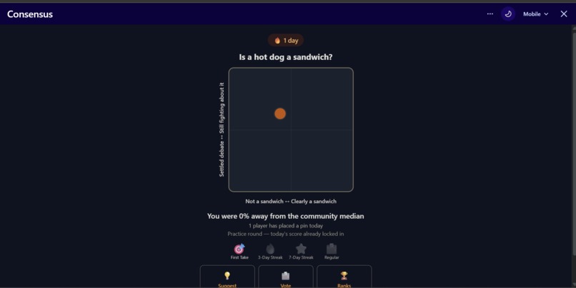 Consensus – screenshot 3