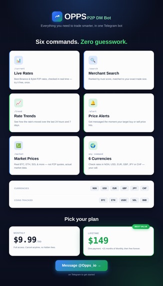 OPPS P2P Bot – screenshot 1