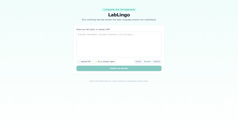 LabLingo – screenshot 1