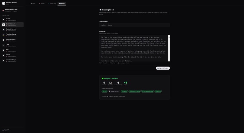Narrative Memory Agent – screenshot 2