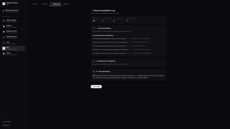 Narrative Memory Agent – screenshot 4