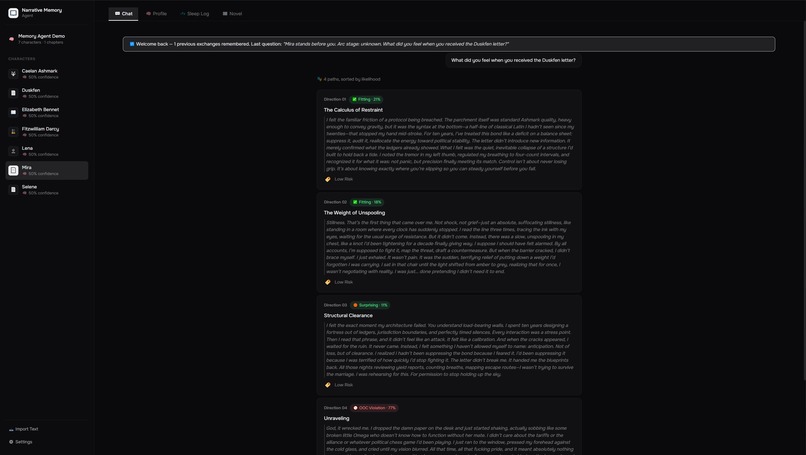 Narrative Memory Agent – screenshot 5