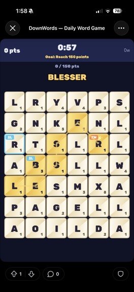 DownWords - Daily Word Game – screenshot 3
