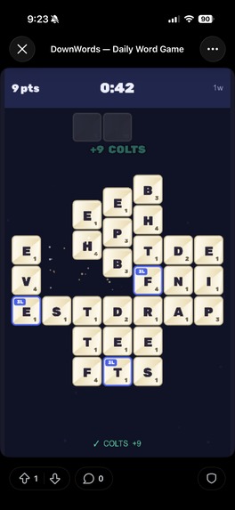 DownWords - Daily Word Game – screenshot 4