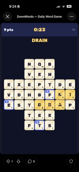 DownWords - Daily Word Game – screenshot 6