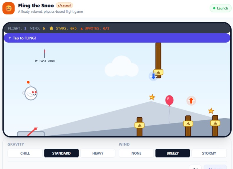 Fling the Snoo – screenshot 1