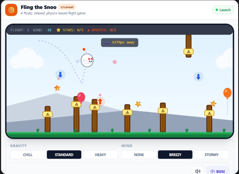 Fling the Snoo – screenshot 3