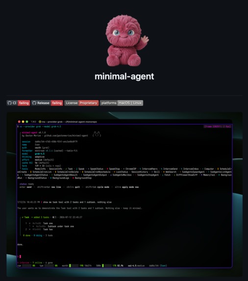 minimal-agent – screenshot 1