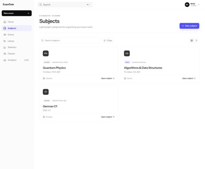 ExamTwin – screenshot 1