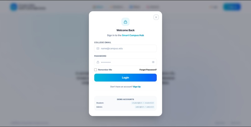 Smart Campus Service Hub – screenshot 2